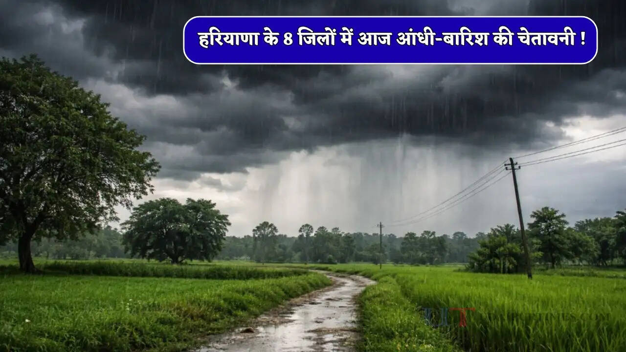 हरियाणा के 8 जिलों में आज आंधी-बारिश की चेतावनी ! कल से प्रदेश में चलेगी भयंकर लू