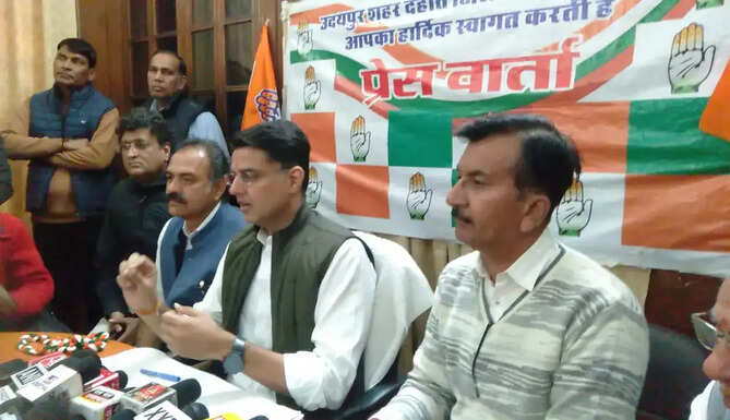 Sachin Pilot in Udaipur