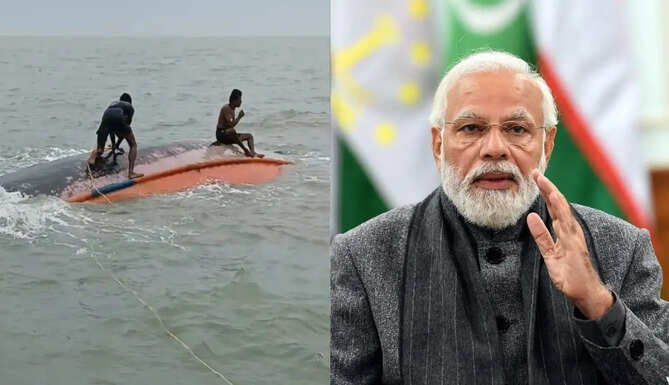 Indian Coast Guard and rescue teams search the Bay of Bengal after the Jai Maa Kali fishing trawler capsized, leaving nine fishermen dead and six missing.