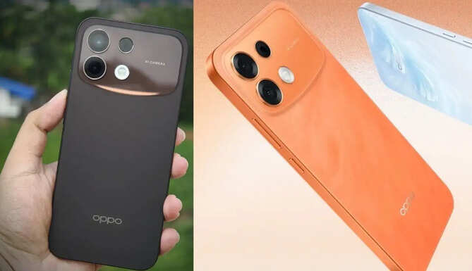 OPPO F35 5G and F35 Pro 5G smartphones with their different rear camera designs