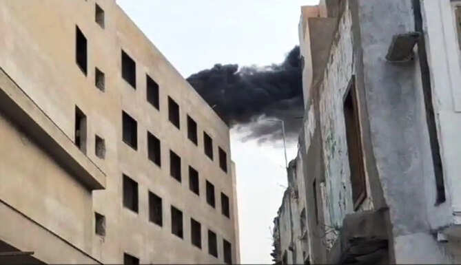 fire in alka restaurant