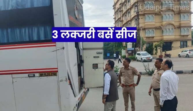 Udaipur Luxury Sleeper Bus Action