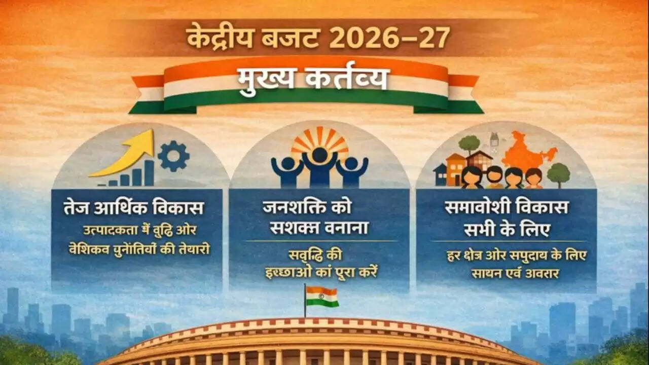 Union Finance Minister Nirmala Sitharaman presenting Union Budget 2026&ndash;27 in Parliament
