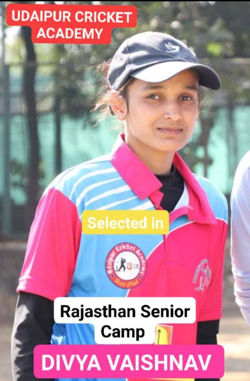 Udaipur Cricket Academy player selected for Rajasthan Senior Women Team Trials