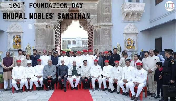 Defence Minister Rajnath Singh addressing the 104th Foundation Day of Bhupal Nobles&rsquo; Sansthan in Udaipur
