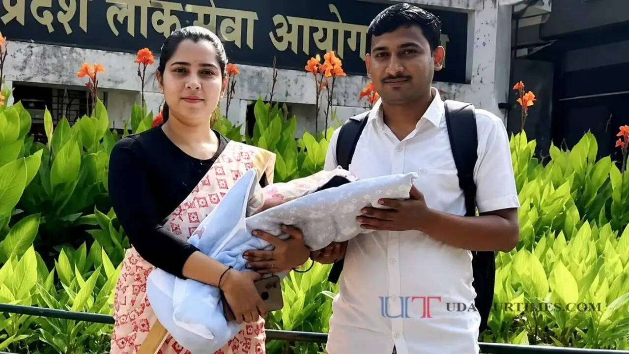 26 दिन की नवजात बेटी को गोद में लेकर दिया इंटरव्यू