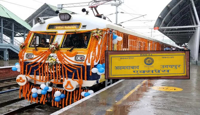 Udaipur Ahmedabad Train