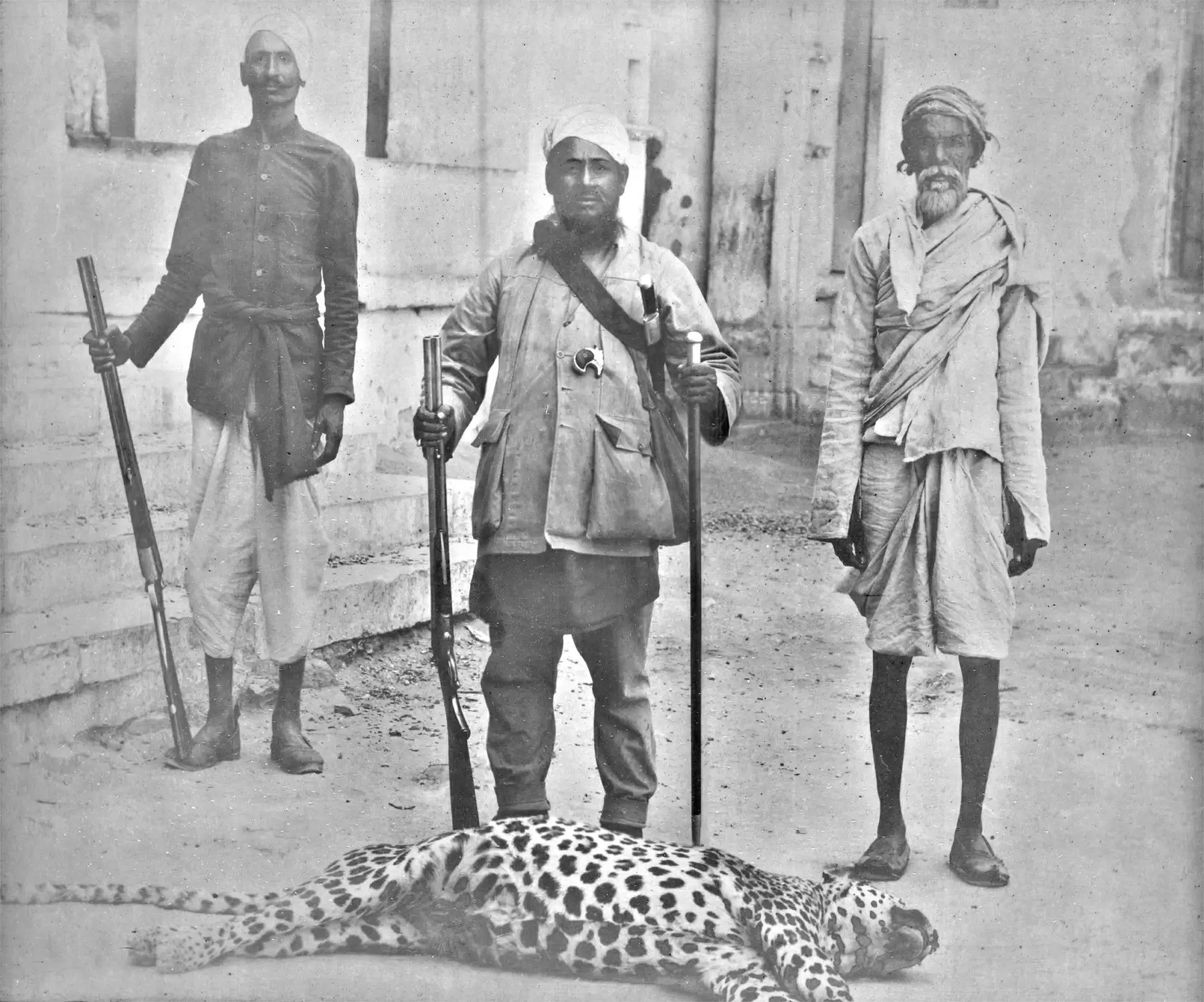 Allahbakhsh Kadar Khanji Tehsin on a hunting trip Mewars Own Bapu  by Arefa Tehsin