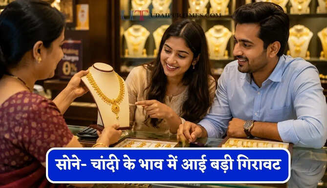 सोने- चांदी के भाव में आई बड़ी गिरावट, चेक करें आज का नया रेट