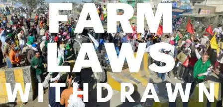 controversial farm laws withdrawn modi announcement farmers agitation farmer wins