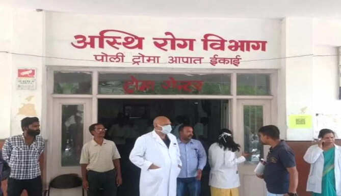 mockdrill at M B Hospital