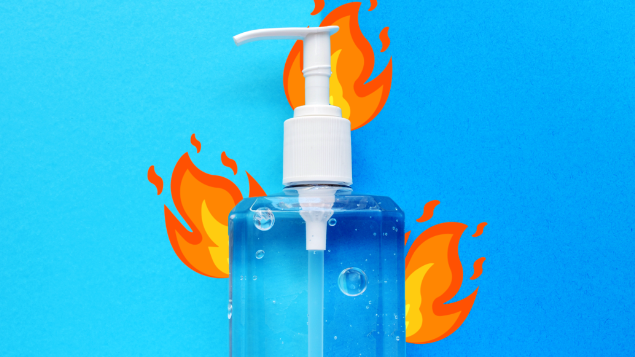 Hand sanitisers and car fire?? Learn more about it