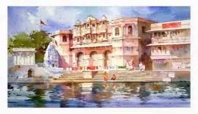 Gangaur Ghat Painting