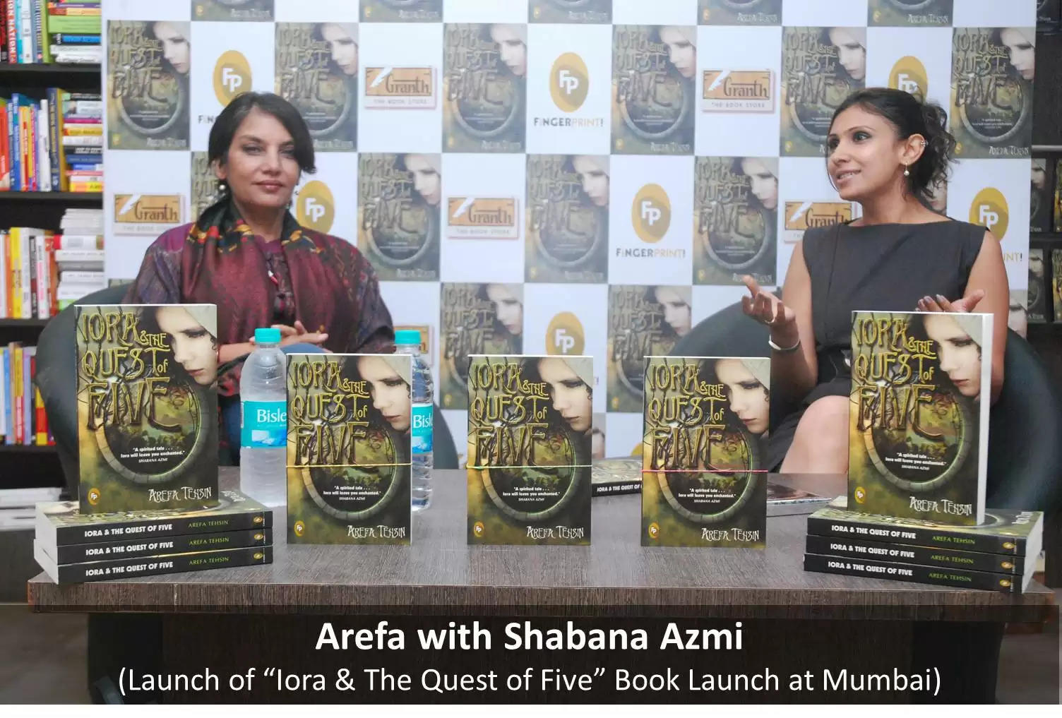 Arefa Tehsin Shabana Azmi Iora Quest of Five Book Launch Mumbai Author from Udaipur People of Udaipur