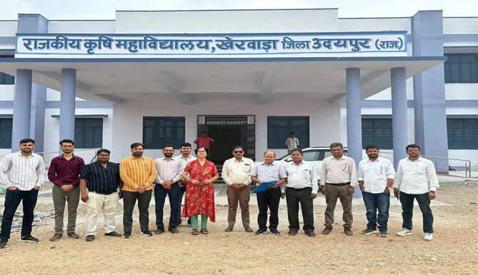 Udaipur July 5, 2026 | Local खबर MPUAT University News:&nbsp;महाराणा प्रताप कृषि एवं प्रौद्योगिकी विश्वविद्यालय (एमपीयूएटी),&nbsp;उदयपुर द्वारा विश्वविद्यालय से सम्बद्धता (Affiliation)&nbsp;प्रदान करने की प्रक्रिया के अंतर्गत राजकीय कृषि महाविद्यालय,&nbsp;खेरवाड़ा (उदयपुर)&nbsp;एवं राजकीय कृषि महाविद्यालय,&nbsp;गोगुन्दा (उदयपुर)&nbsp;का स्थलीय निरीक्षण विश्वविद्यालय की त्रि-सदस्यीय निरीक्षण समिति द्वारा किया गया | Local News (MPUAT University News): As part of the affiliation process, a three-member inspection committee from Maharana Pratap University of Agriculture and Technology (MPUAT), Udaipur, conducted on-site inspections of the Government College of Agriculture, Kherwara (Udaipur) and the Government College of Agriculture, Gogunda (Udaipur)