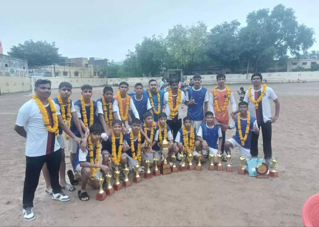 Udaipur wins Under 17 Rajasthan Junior Football Title 2023 Faheem and Asad are from St Pauls Udaipur
