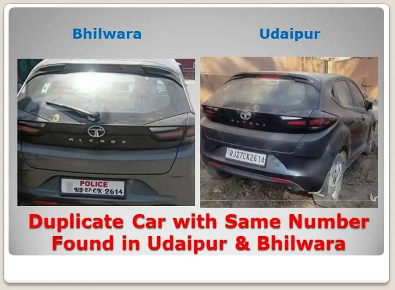 Car number plate fraud