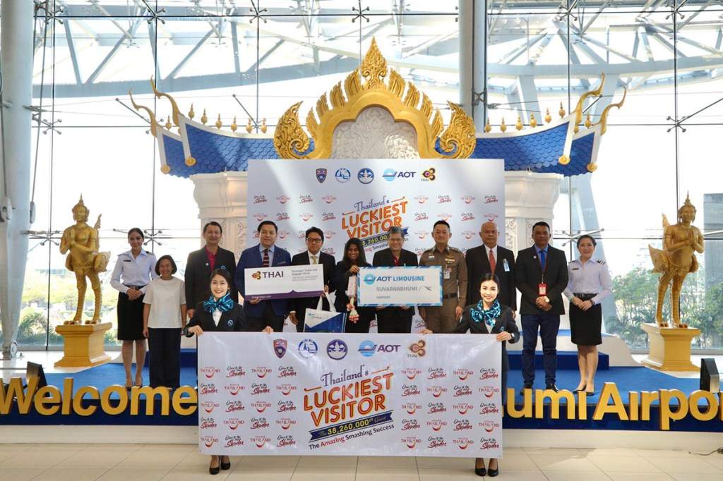 Thailand welcomed its 38.26 millionth tourist to the Kingdom in December 2019