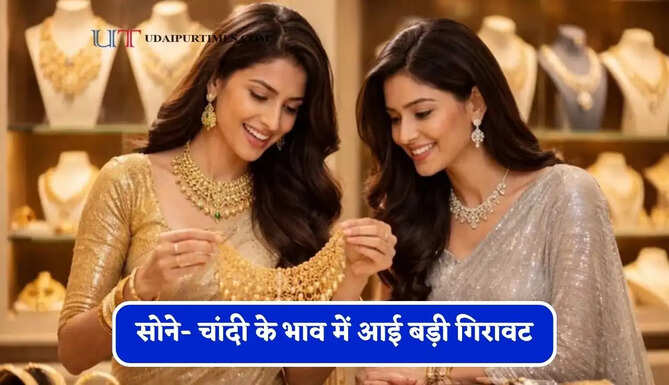 सोने- चांदी के&nbsp;भाव में आई बड़ी गिरावट, चेक करें आज का नया रेट