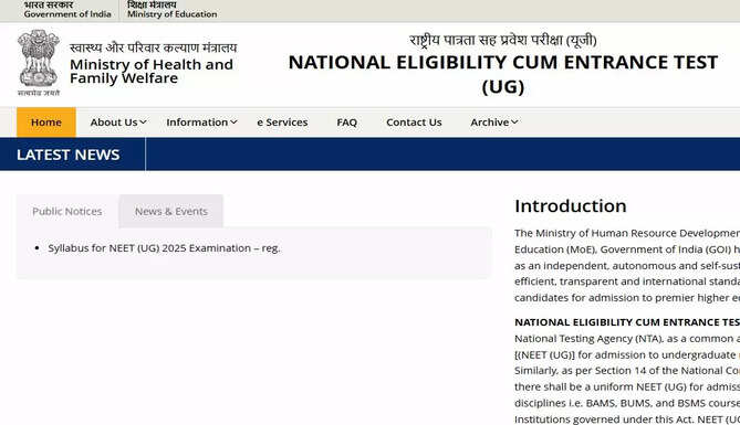 NEET UG Syllabus