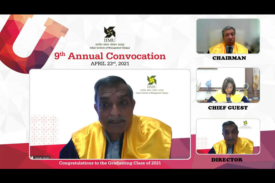 IIM udaipur convocation 2021 annual convocation iim udaipur