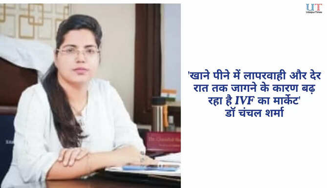 'खाने पीने में लापरवाही और देर रात तक जागने वालों के कारण बढ़ रहा है IVF का मार्केट' - डॉ चंचल शर्मा
