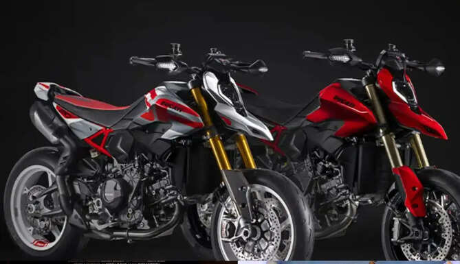 Ducati Hypermotard V2 and Hypermotard V2 SP motorcycles with 890cc V2 engines launched in India