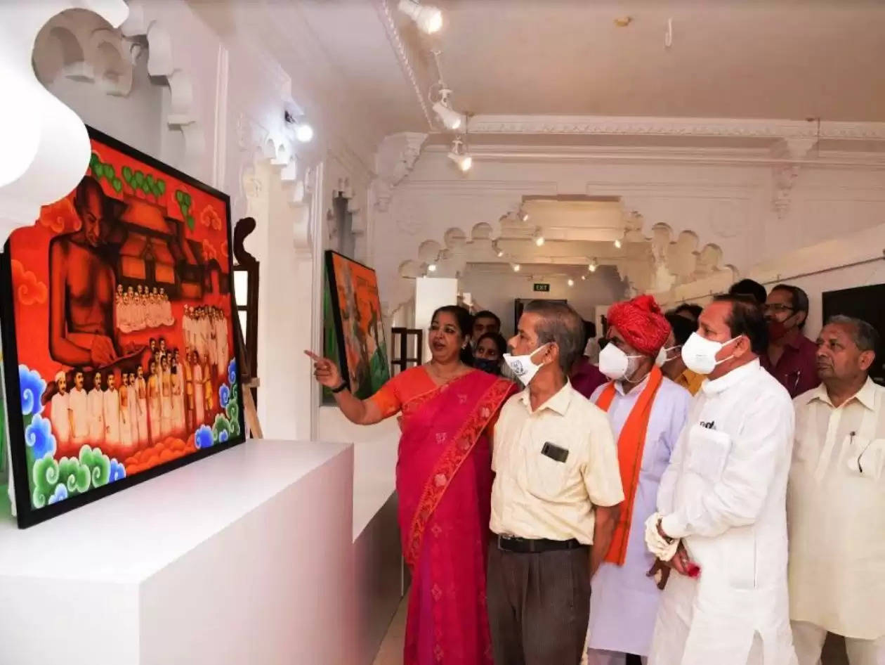 shaurya art exhibition at bagore ki haveli