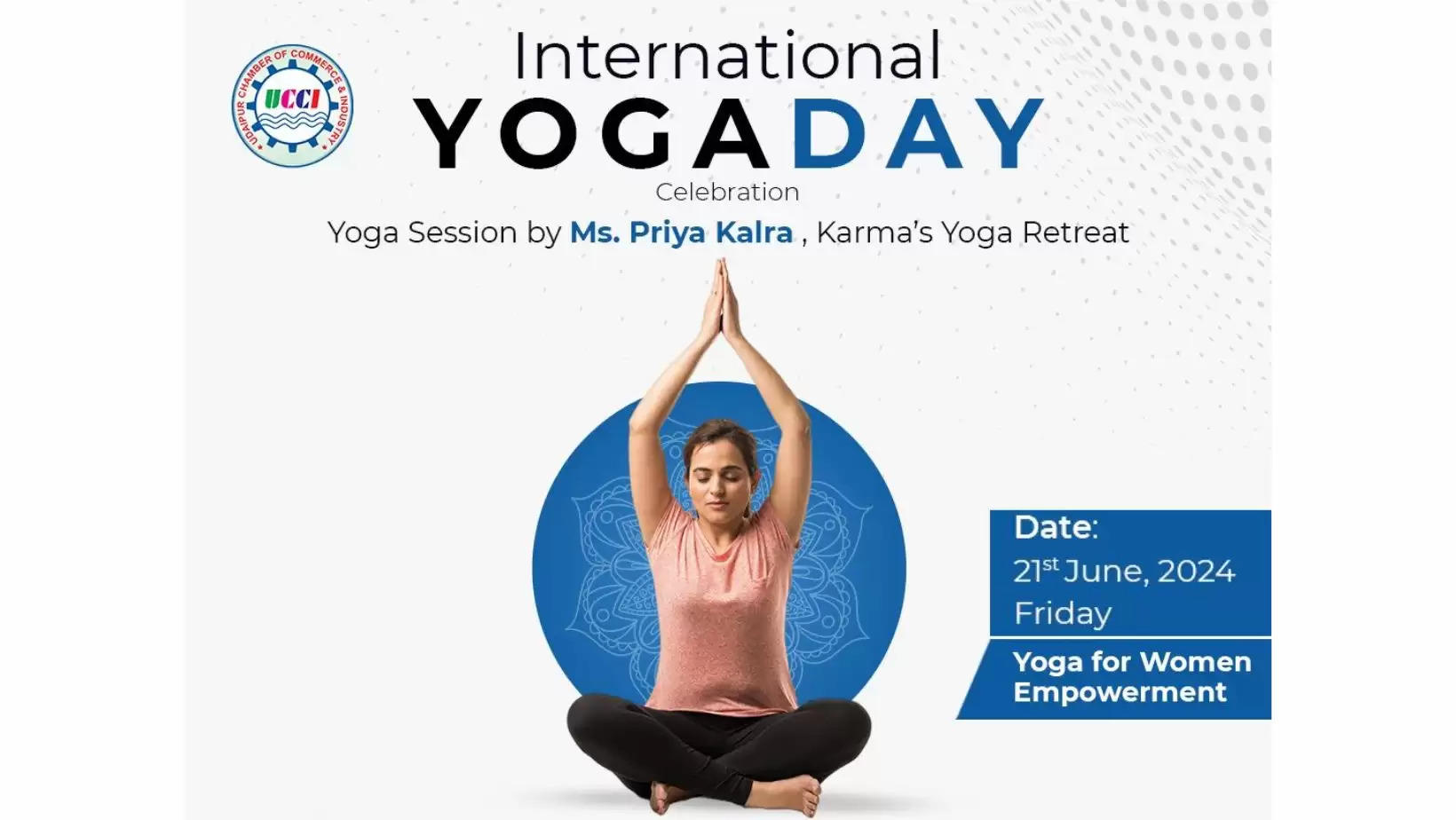 Yoga for Women Session at UCCI on International Yoga Day 21 June 2024