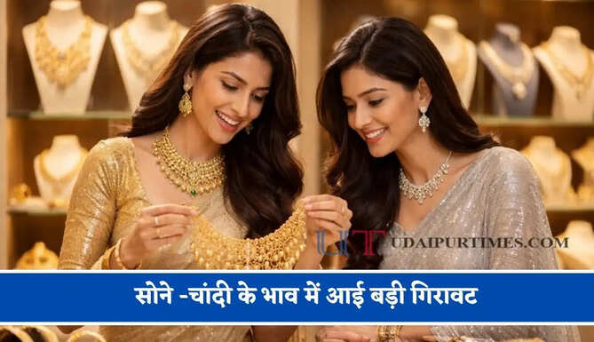 सोने -चांदी के भाव में आई बड़ी गिरावट,&nbsp;चेक करें आज का ताजा भाव