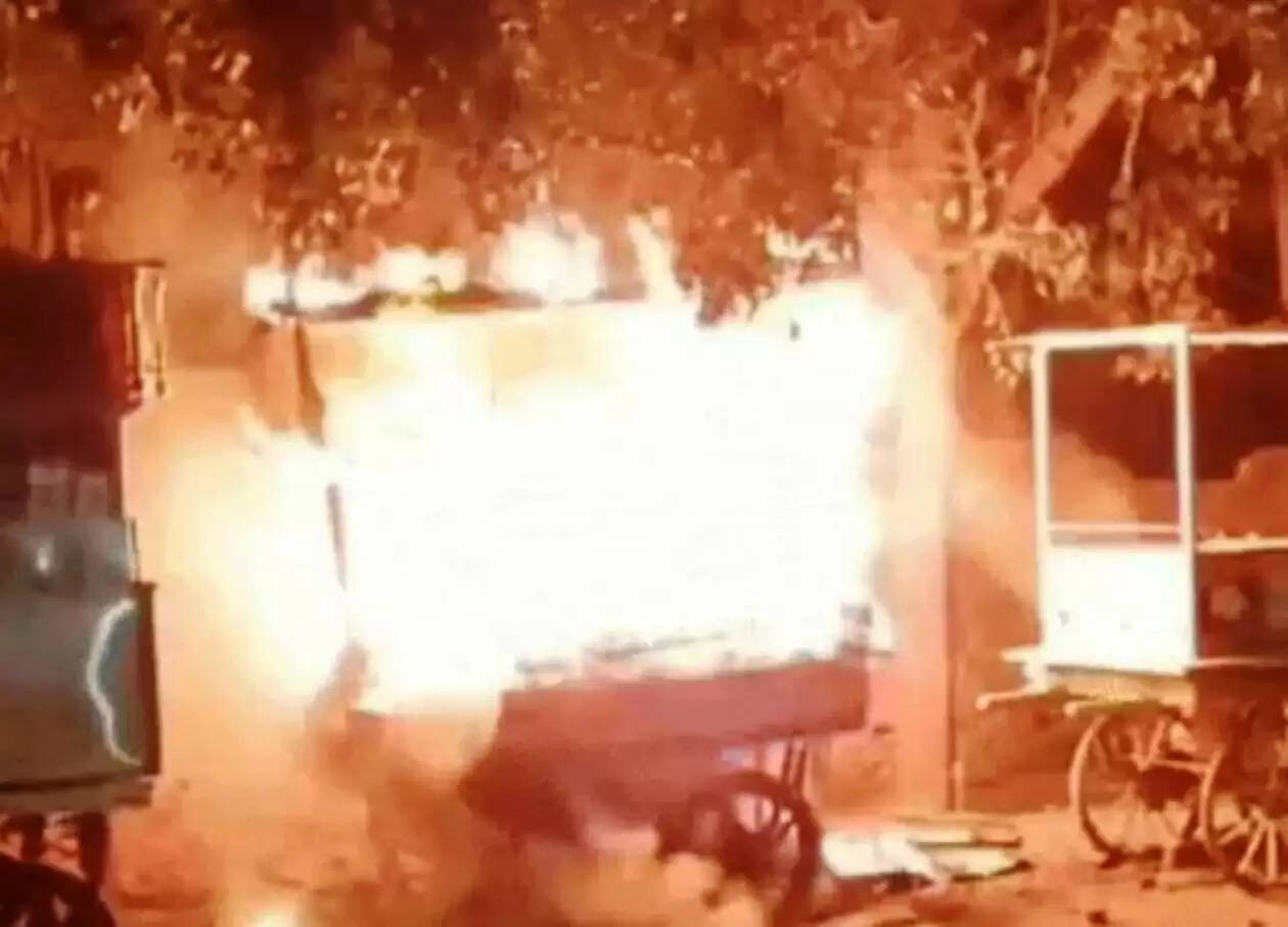 Fire At Sukhadia Circle