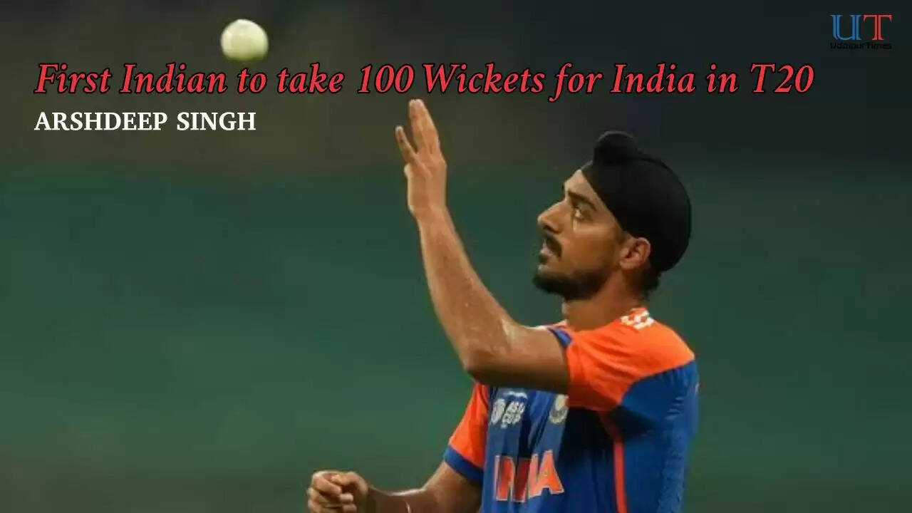 Arshdeep Singh became the first Indian bowler to take 100 T20I wickets, achieving the milestone in just 64 matches.