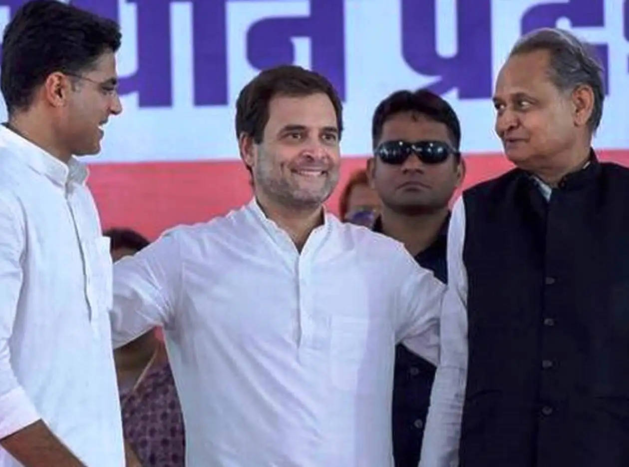 Rahul Gandhi With Gehlot and Pilot