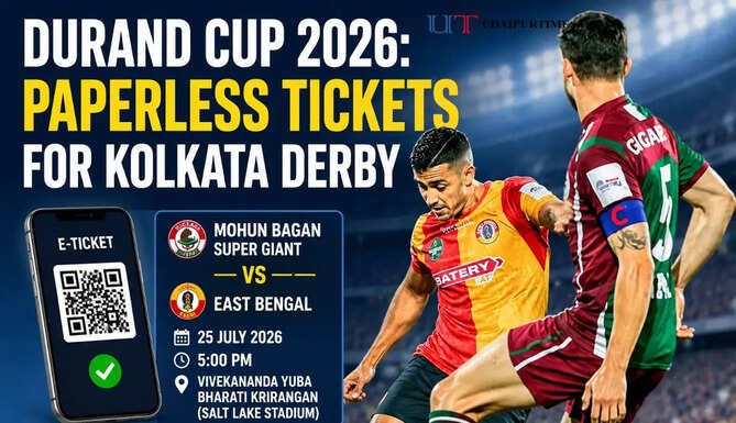 Mohun Bagan and East Bengal supporters can enter the stadium using paperless e-tickets during the Durand Cup 2026 Kolkata Derby.