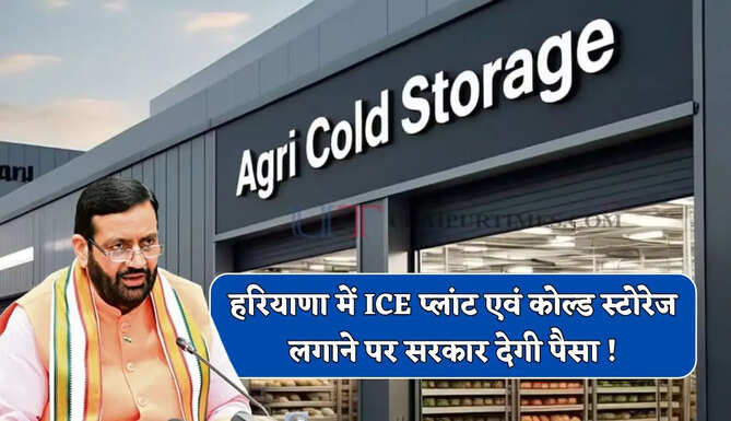 हरियाणा में ICE प्लांट एवं कोल्ड स्टोरेज लगाने पर सरकार देगी पैसा ! ऐसे मिलेगा लाभ&nbsp;