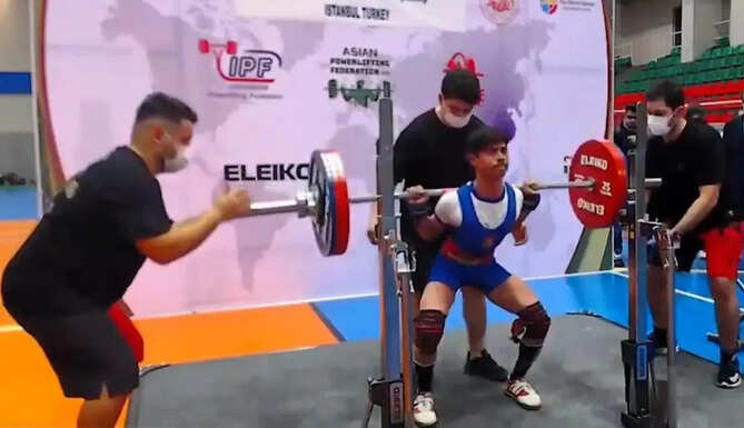 asia npowerlifting federation championship istanbul turkey gaurav sahu gold for india udaipur rajasthan