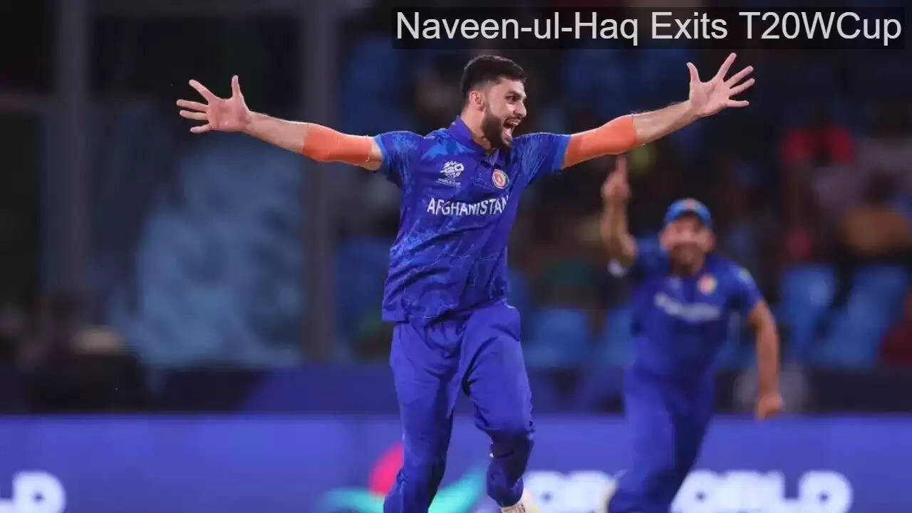 Afghanistan fast bowler Naveen-ul-Haq during a T20 match