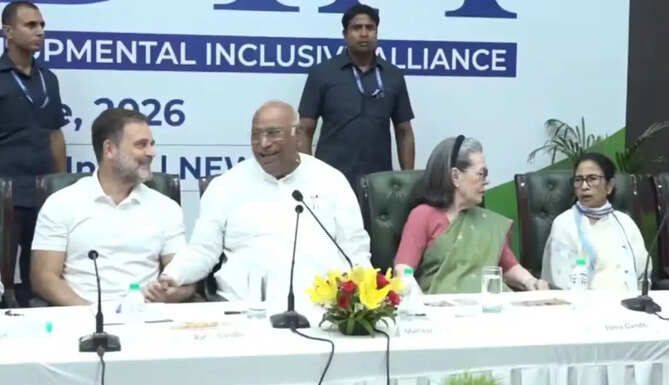 Rahul Gandhi, Mamata Banerjee and other INDIA bloc leaders attend a strategy meeting in New Delhi