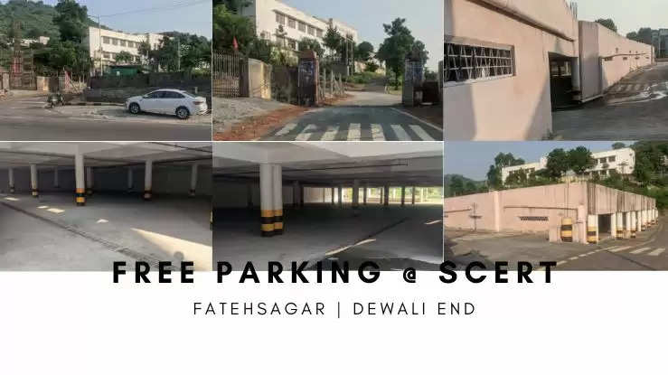 Free Parking at Fatehsagar Dewali SCERT Udaipur Smart City