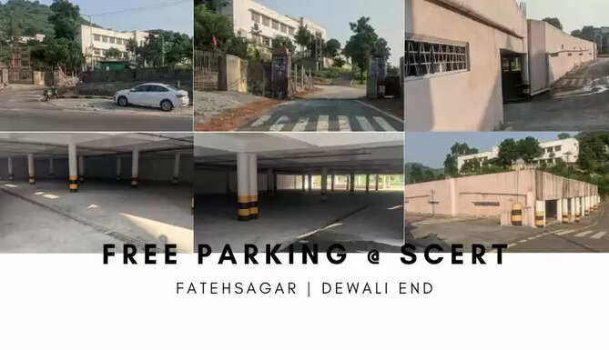 Free Parking at Fatehsagar Dewali SCERT Udaipur Smart City