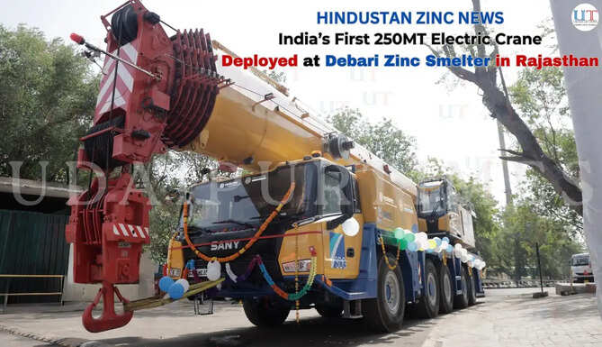 India&rsquo;s First 250 MT Electric Crane Begins Operations at Hindustan Zinc&nbsp; |  Hybrid-powered crane deployed at Zinc Smelter Debari, Rajasthan Deployment reinforces Hindustan Zinc&rsquo;s commitment to achieving net-zero emissions by 2050 