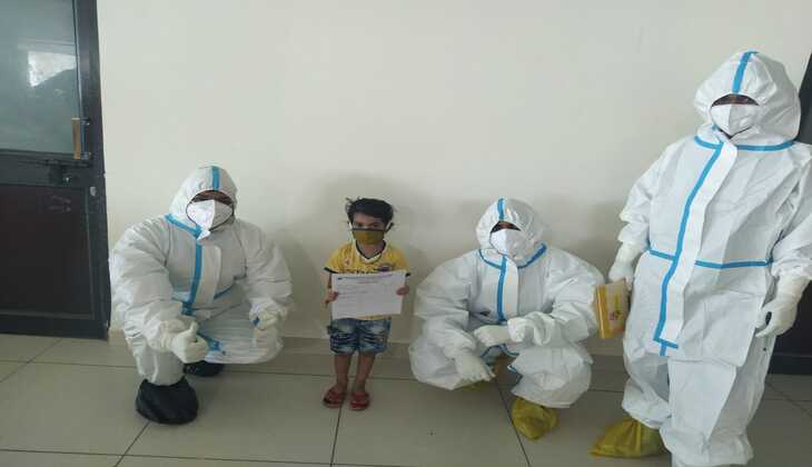 4 year old beats COVID at Udaipur - discharged today