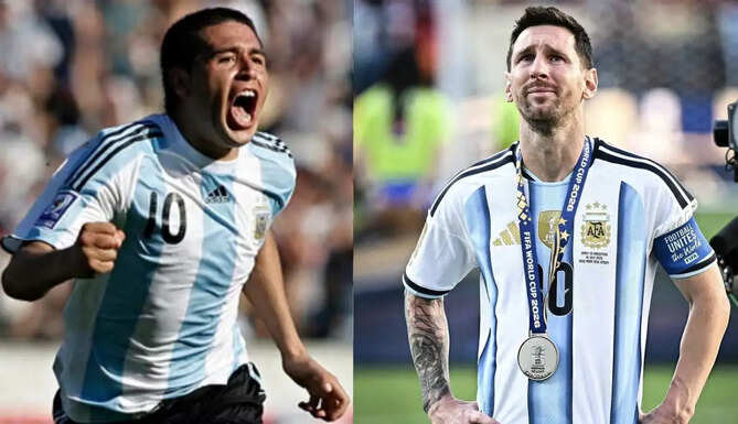 Juan Roman Riquelme speaks about Lionel Messi after Argentina's World Cup final defeat to Spain.