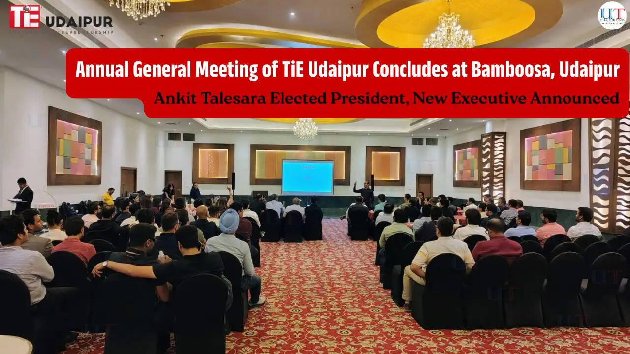 Udaipur Business Udaipur Breaking News TiE Udaipur Wins 'Best Chapter – Category B' at 2026 TiE Global Awards in Marseille, France; Ankit Talesara Takes Over as New President
