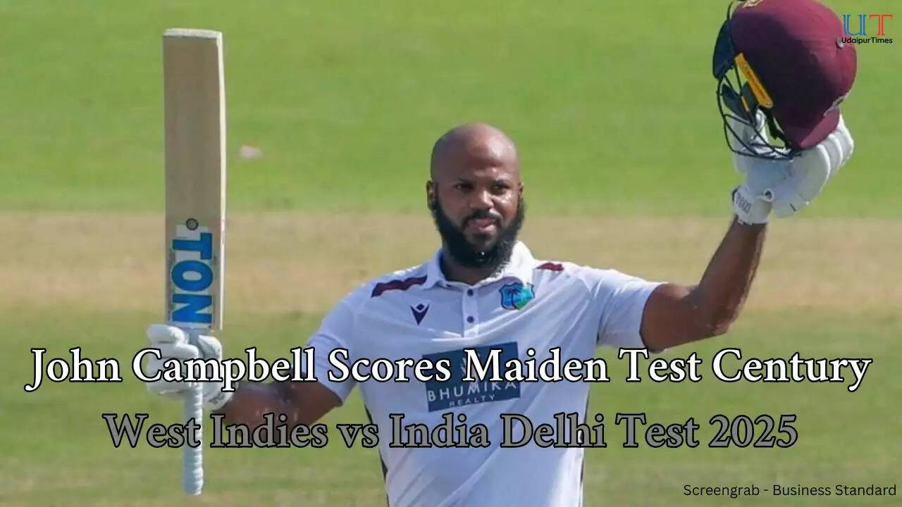 John Campbell Scores Maiden Test Century West Indies vs India Delhi Test 2025