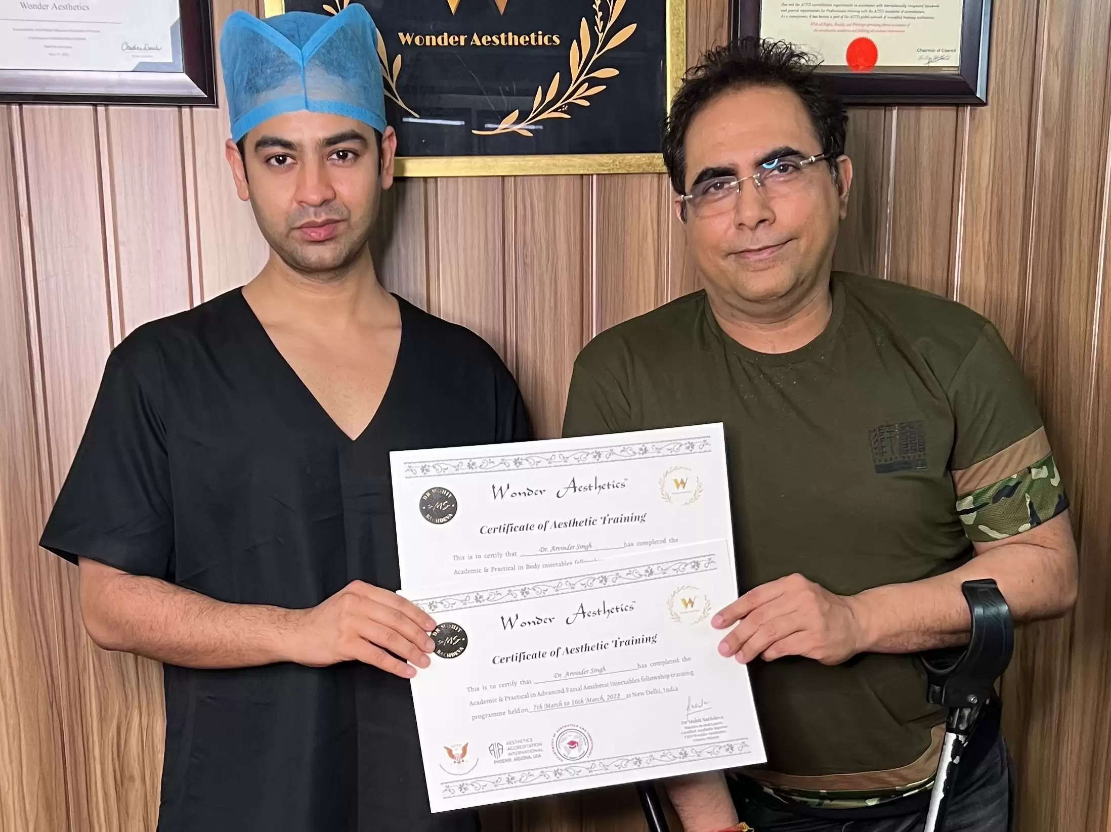 American Fellowship for Dr Arvinder Singh Arth Skin Fitness Udaipur face laser aesthetics centre in udaipur
