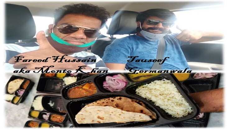 शहर के दो युवा बाँट रहे है कोरोना संक्रमितों को खाना