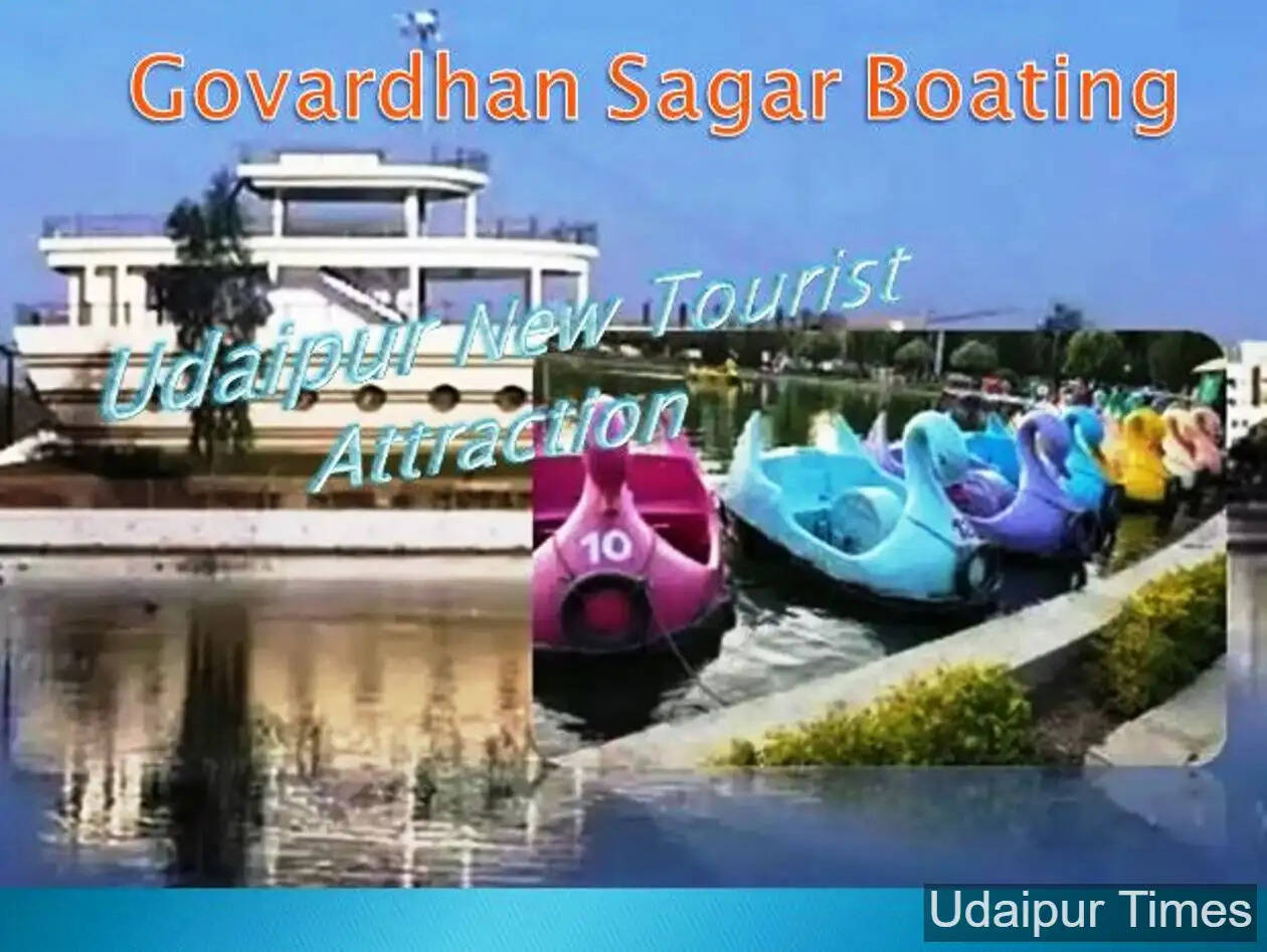 Boating in Goverdhan sagar udaipur 