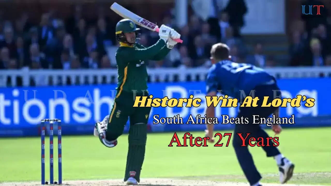 South Africa cricket team celebrates at Lord&rsquo;s after beating England in ODI series 2025 &ndash; first series win in England after 27 years