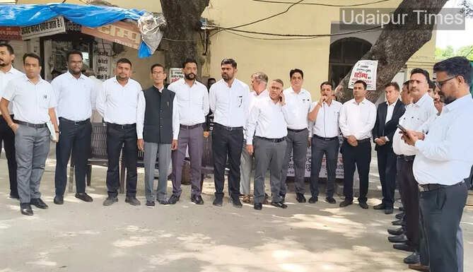 Strike at Bar association Udaipur 